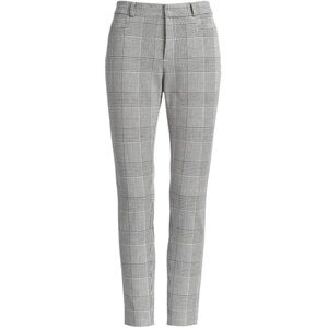 Banana Republic Sloan Pant Black White Houndstooth Plaid Size 8S